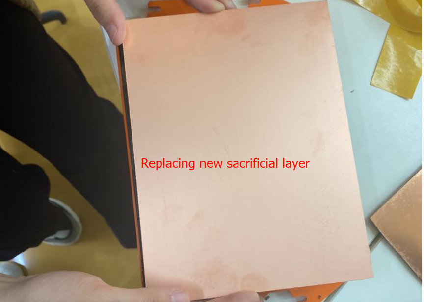 Replacing sacrificial layer